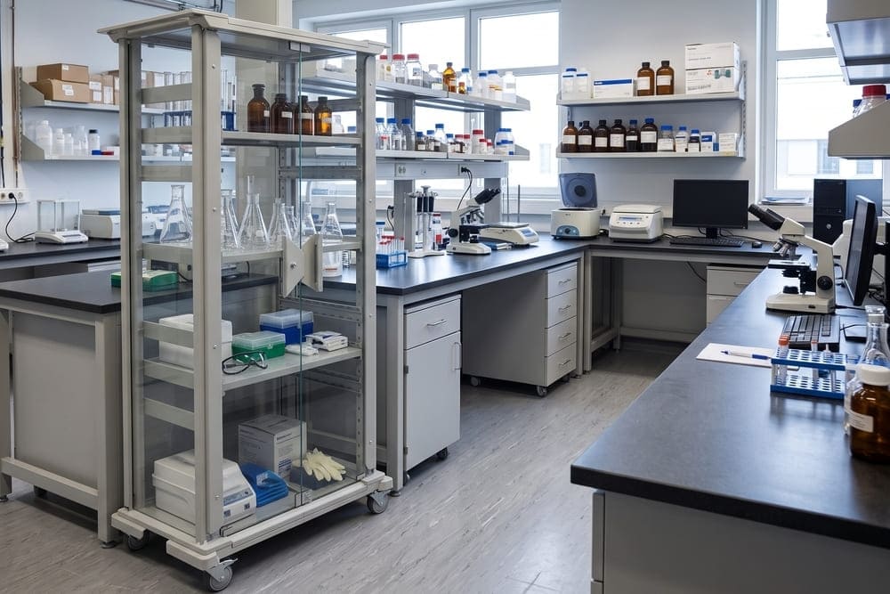 Armário para laboratório: organização e segurança